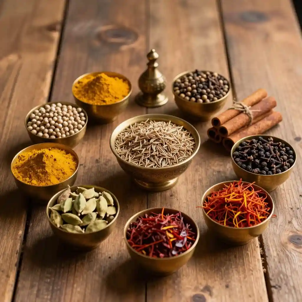 Sélection d’épices essentielles de la cuisine indienne