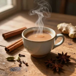 Illustration : Masala Chai : histoire et origines du thé aux épices indien