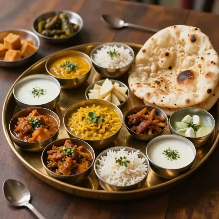 Illustration : Thali indien : le repas traditionnel aux multiples saveurs